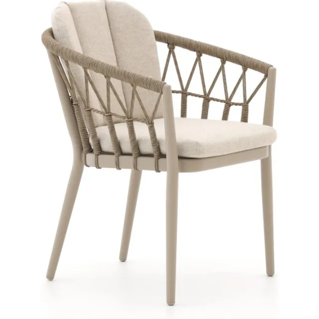 Tierra Outdoor SantaFe/Oblong 220cm dining tuinset 7-delig Taupe