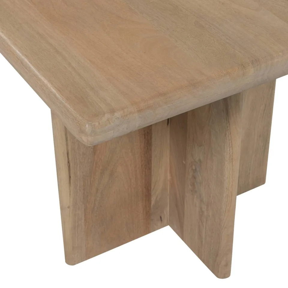 WOOOD Ato Eettafel 220 CM - Mangohout - Naturel - 76x220x90, foto 6