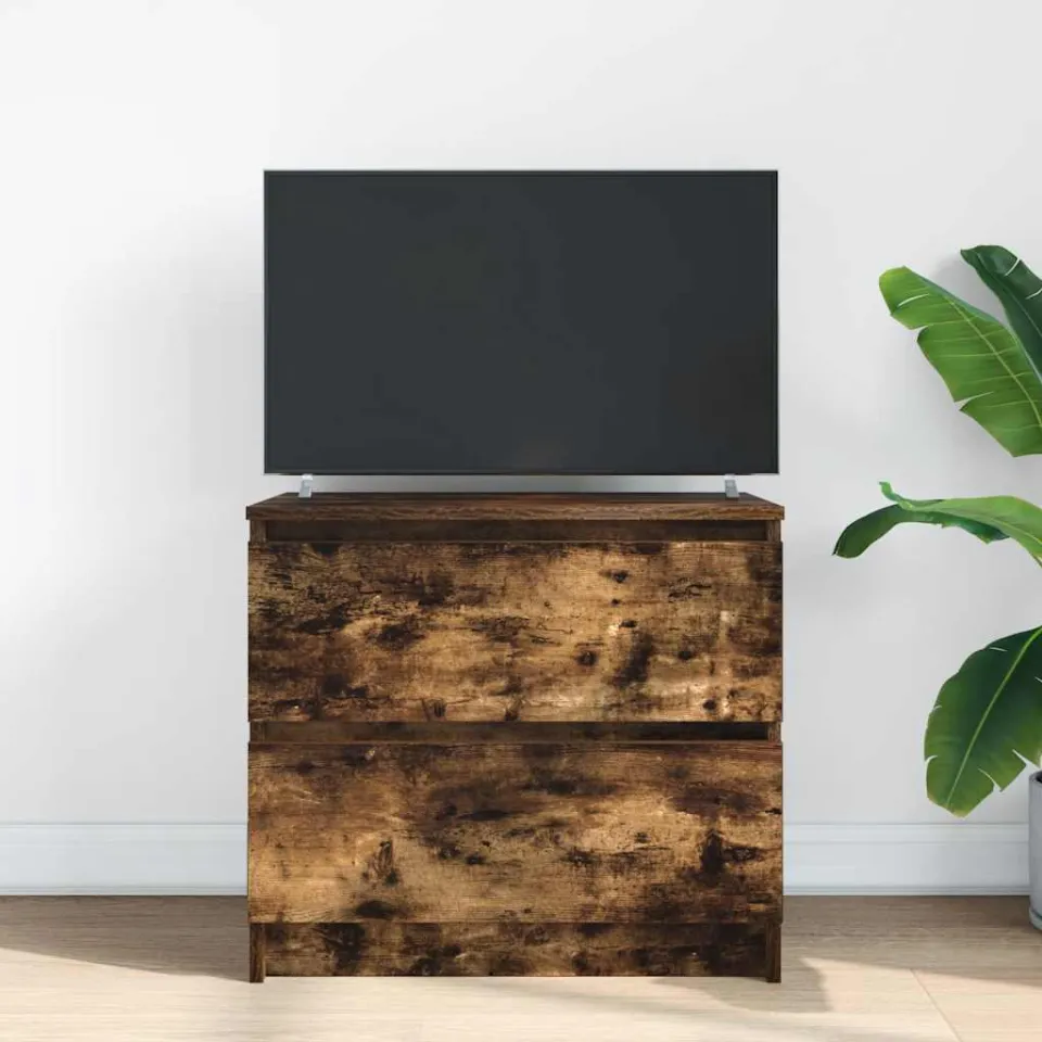 vidaXL Tv-meubel 60x35x54 cm bewerkt hout gerookt eikenkleurig, foto 3
