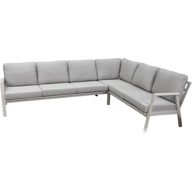 AVH-Collectie Barolo hoek loungeset 3 delig aluminium latte zand