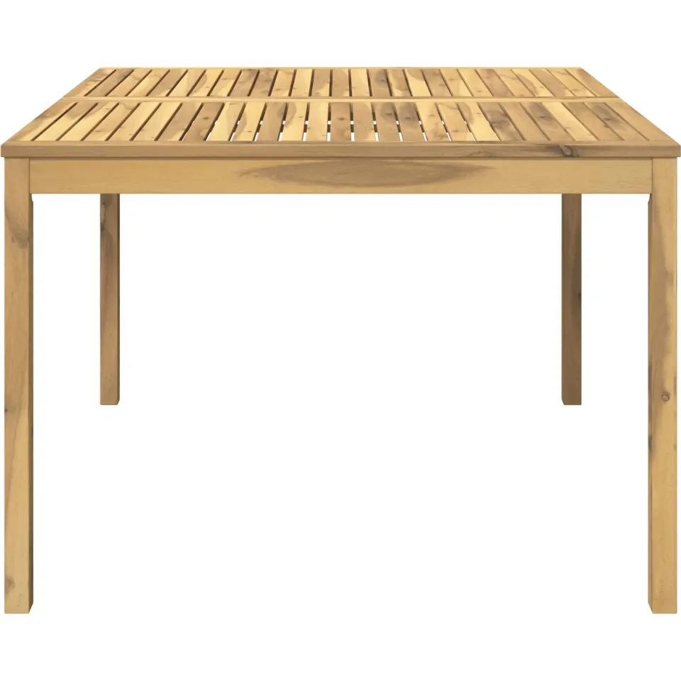 vidaXL Tuindiner tafel LAREN Witgewassen 110 x 108,5 x 75 cm Bruin