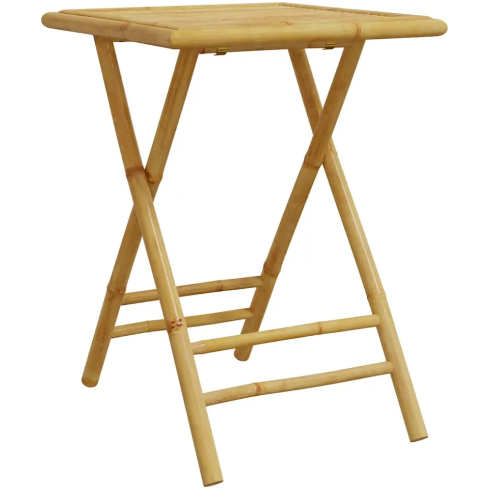 vidaXL Tuintafel inklapbaar 55x55x75 cm bamboe Bruin