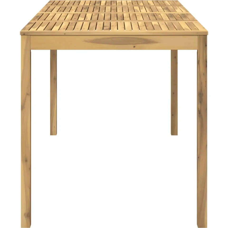 vidaXL Tuinbar Tafel LAREN Wit 196 x 100 x 105 cm Massief Acaciahout, foto 4