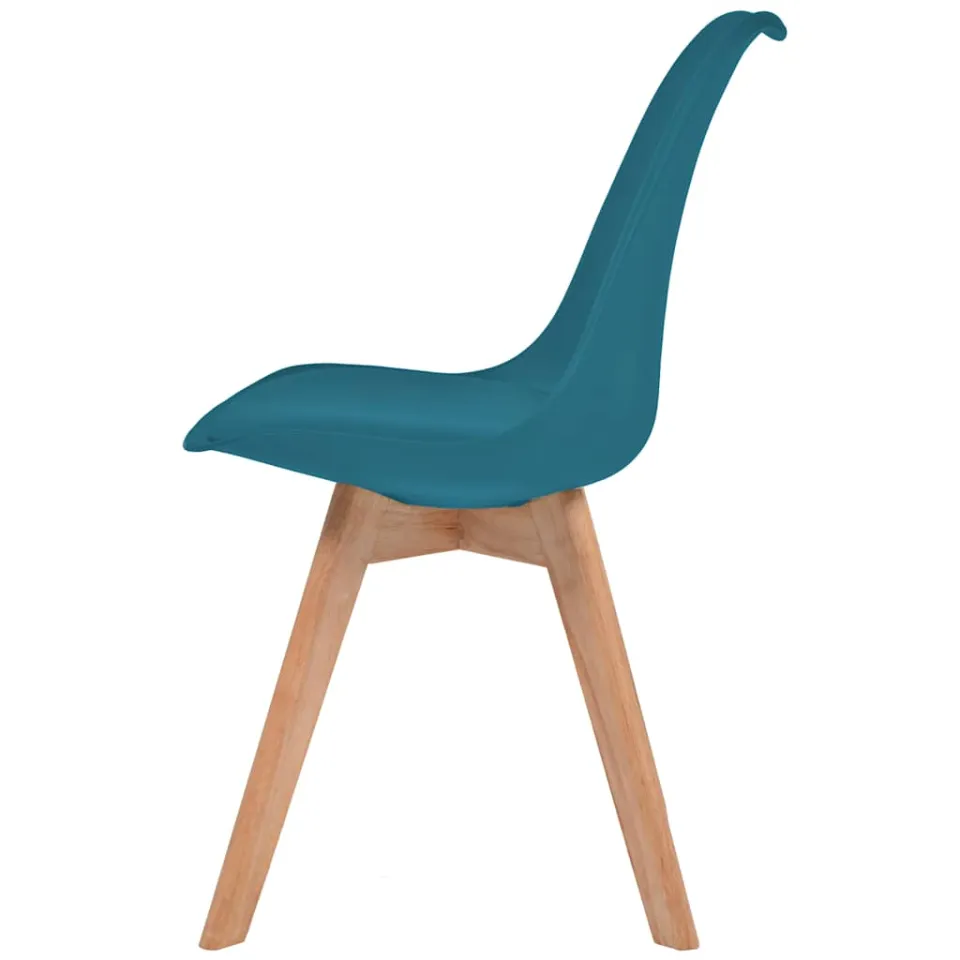vidaXL Eetkamerstoelen 2 st kunststof turquoise, foto 4