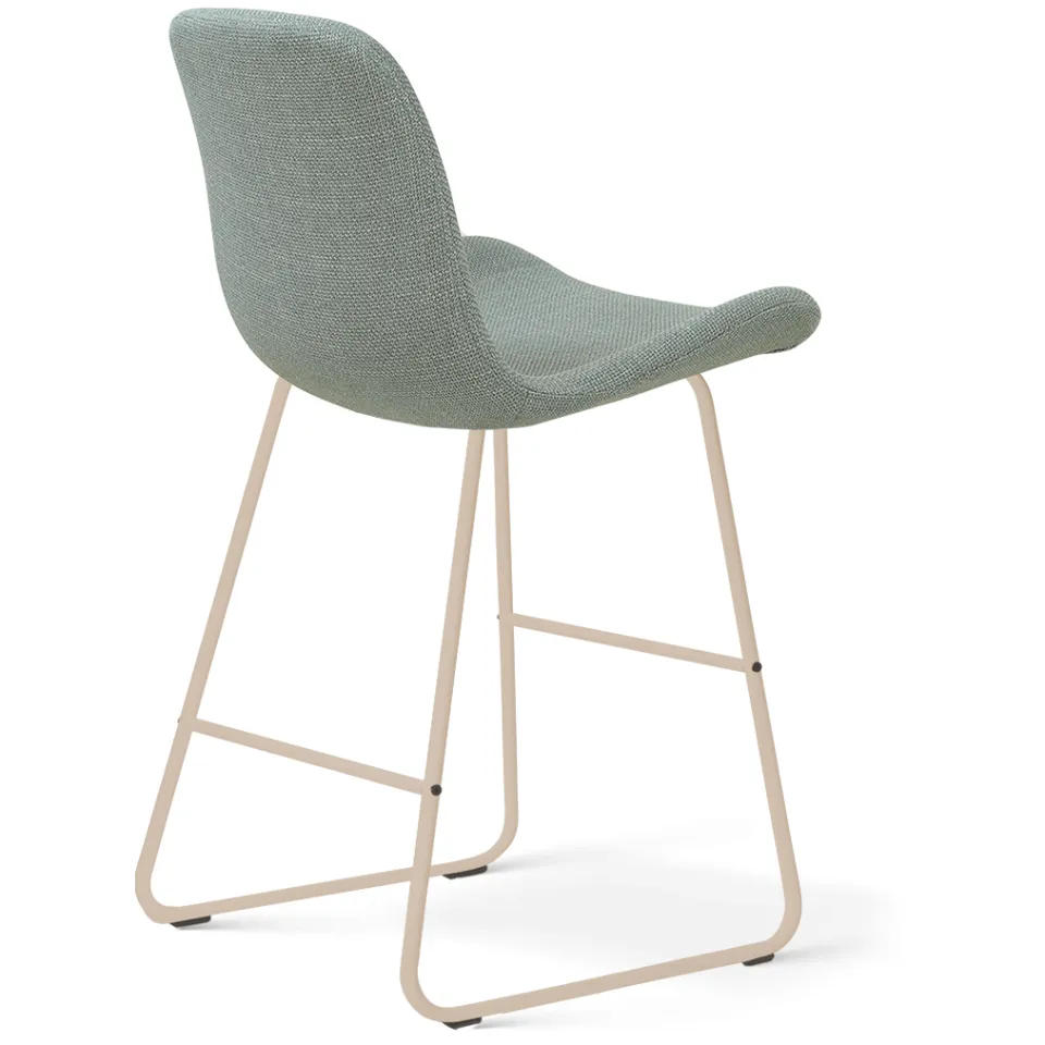 Nolon Nino-Fé barkruk saliegroen - beige onderstel - 65 cm, foto 3