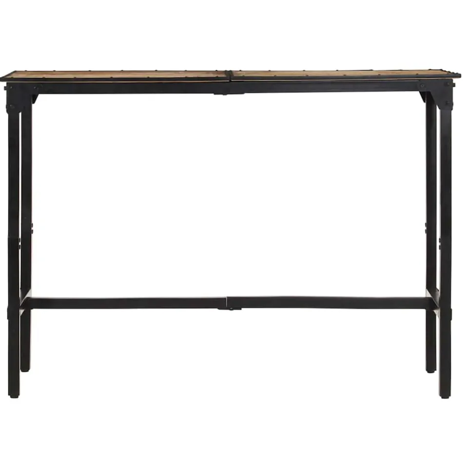 vidaXL Bartafel 150x55x107 cm massief ruw mangohout bruin, foto 2