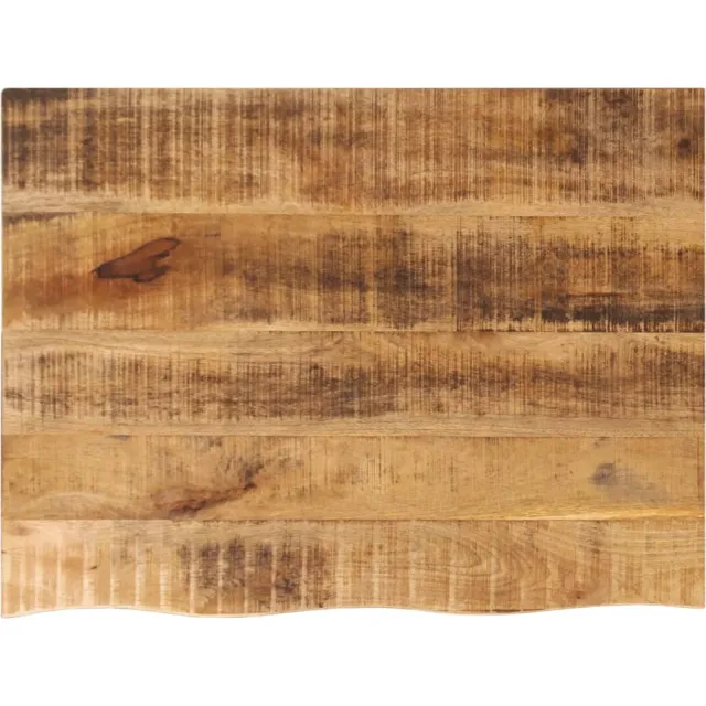 vidaXL Tafelblad met natuurlijke rand 80x60x3,8 cm massief mangohout Bruin