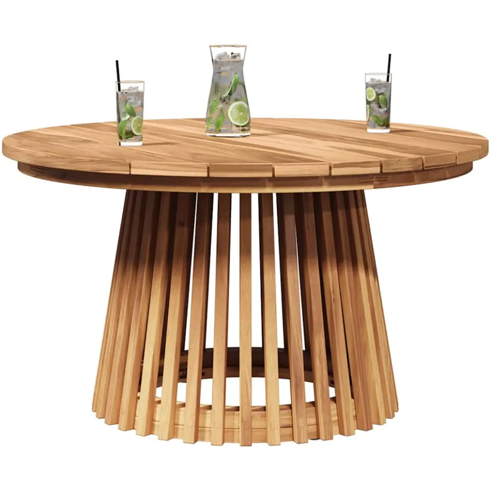 vidaXL Bijzettafel Bruin 70 x 70 x 40 cm Massief Teakhout