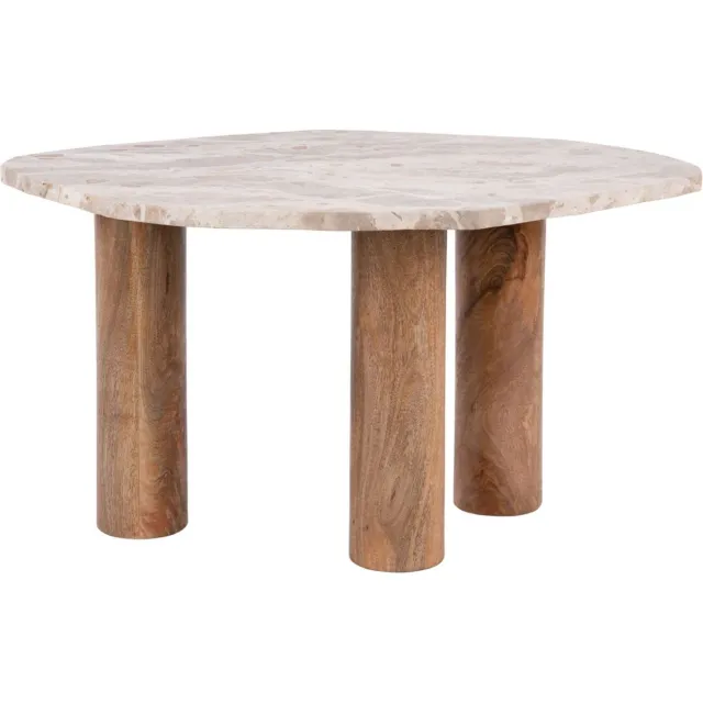 Leitmotiv Bijzettafel Organic - Bruin - 75x50x40cm - Modern