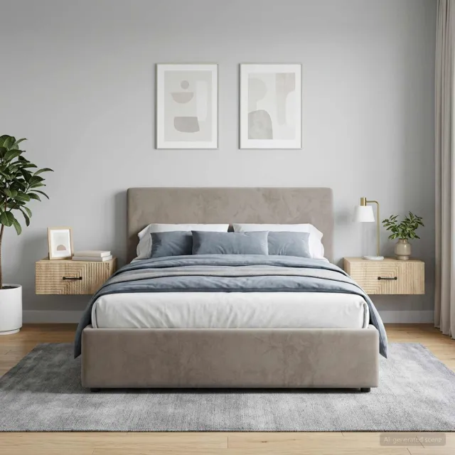 vidaXL Wandbeugel Bedkast 2 st Sonoma Eiken 49 x 34,5 x 20 cm, foto 2