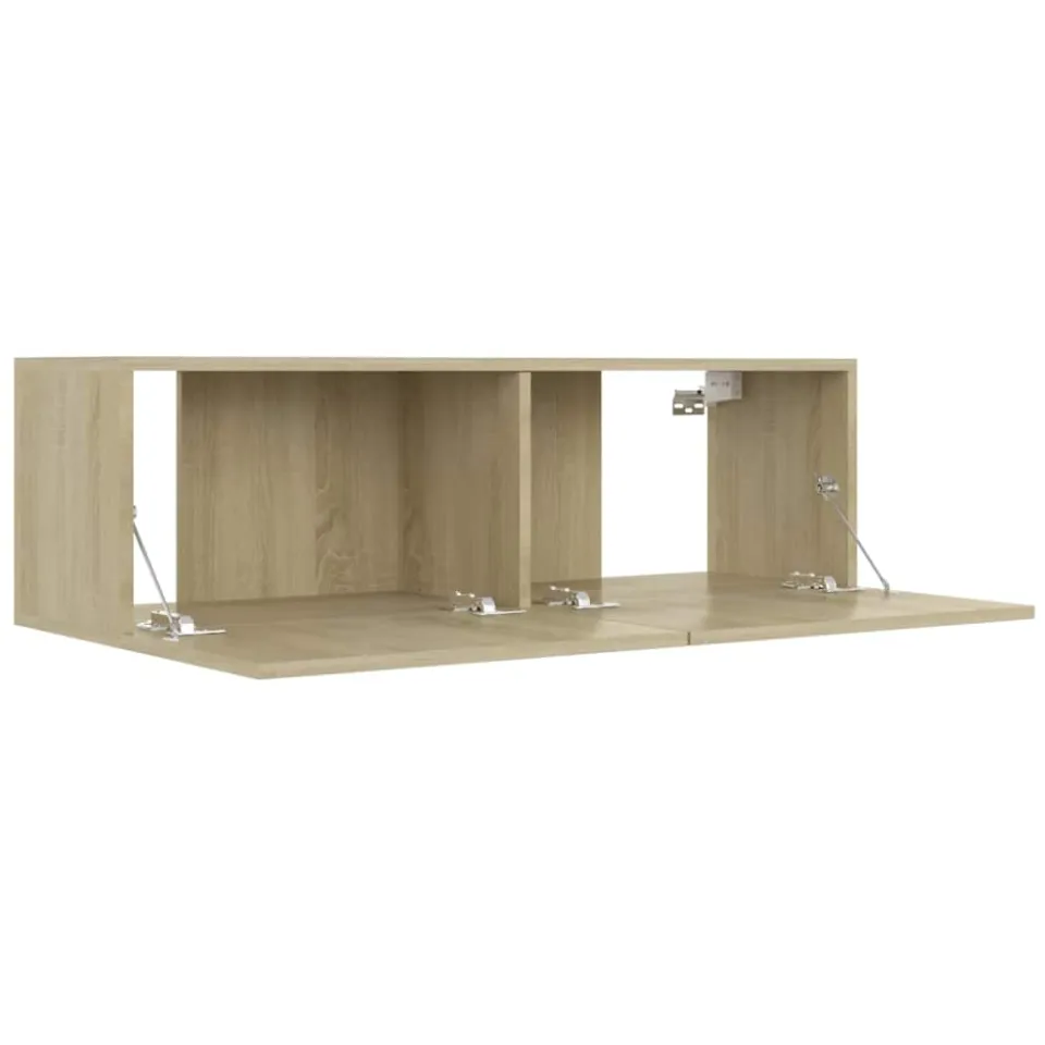 vidaXL Tv-meubel 100x30x30 cm bewerkt hout sonoma eikenkleurig, foto 4