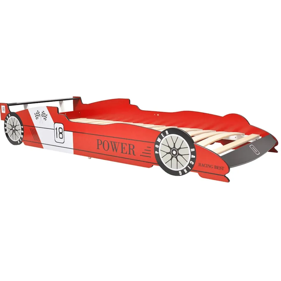 vidaXL Kinderbed raceauto rood 90x200 cm, foto 3