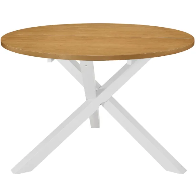 vidaXL Eettafel 120x75 cm MDF wit