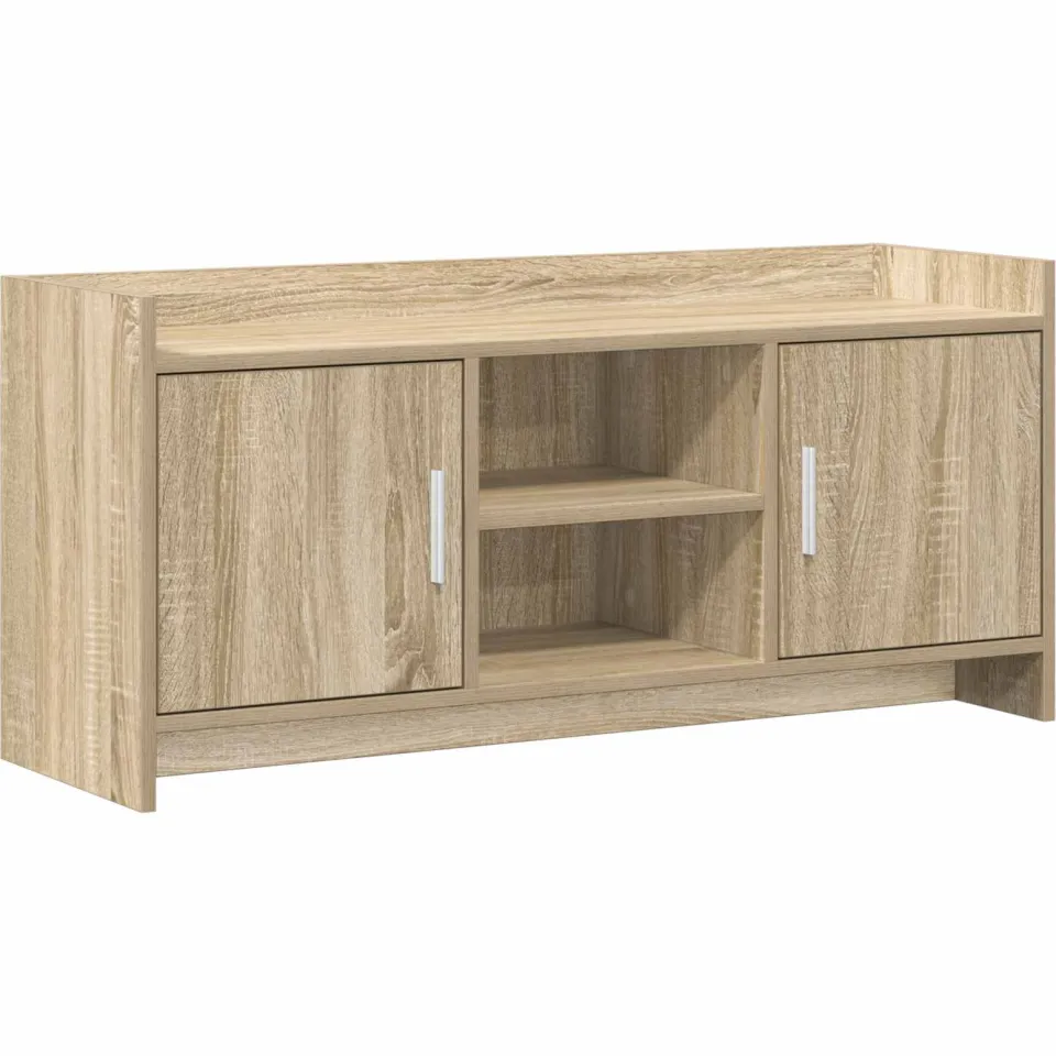 vidaXL TV-kast 102 x 33 x 47 cm Sonoma Eiken Bewerkt hout Bruin