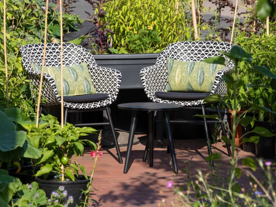 Hartman tuinmeubelen Hartman Delphine dining tuinstoel zwart, foto 4