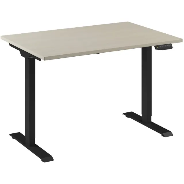 Ceha Europe Bureau Adjust 1 Plus QA 120x80 Zwart/Ahorn Ahorn blad