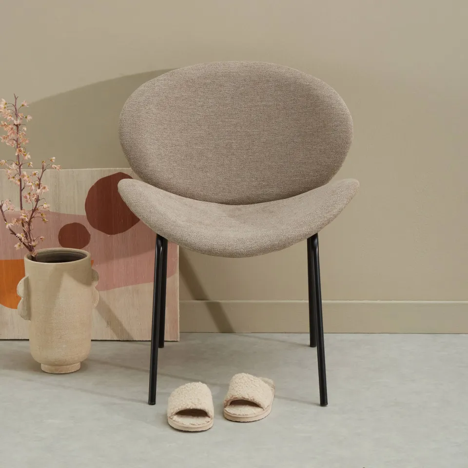 NOUS Living eetkamerstoel Noa taupe, foto 4