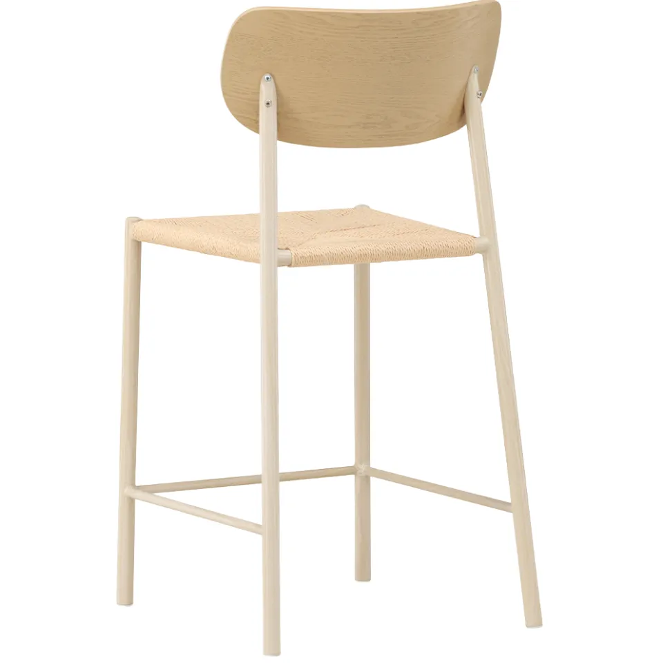 Nest living Rian barkruk met rotan zitting beige - 67 cm, foto 3