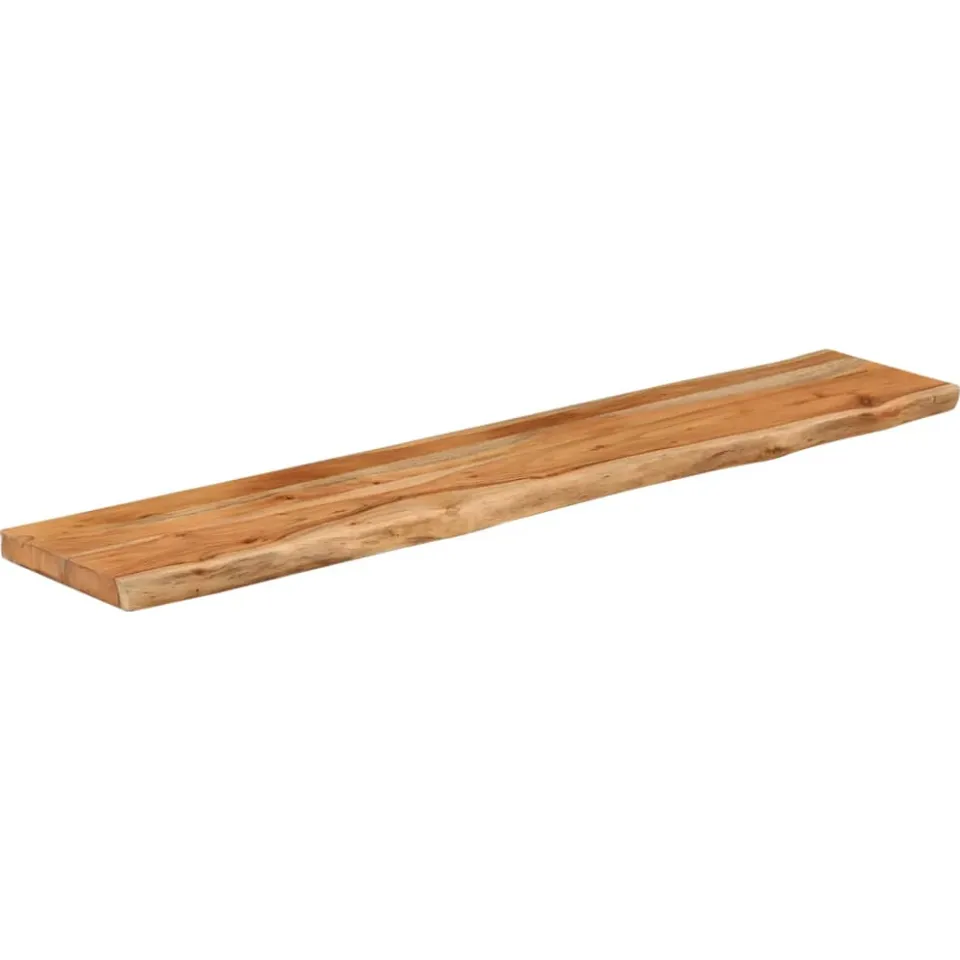 vidaXL Tafelblad rechthoekig natuurlijke rand 160x30x3,8 cm acaciahout Bruin