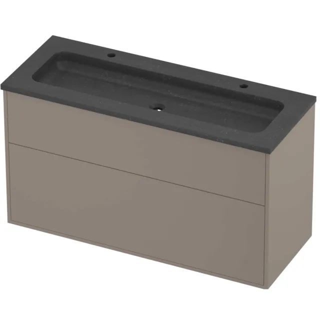 Proline Rollo Badmeubelset Hardsteen Elegant In Kader 120x46x67 cm Blue Stone Clay Beige