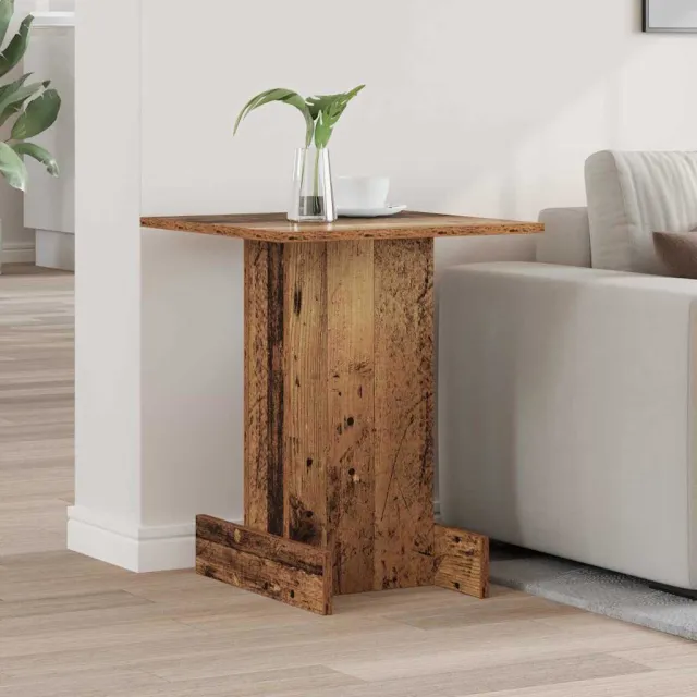 vidaXL Bijzettafel Oudhout 44,5 x 45 x 55 cm Bewerkt hout Bruin