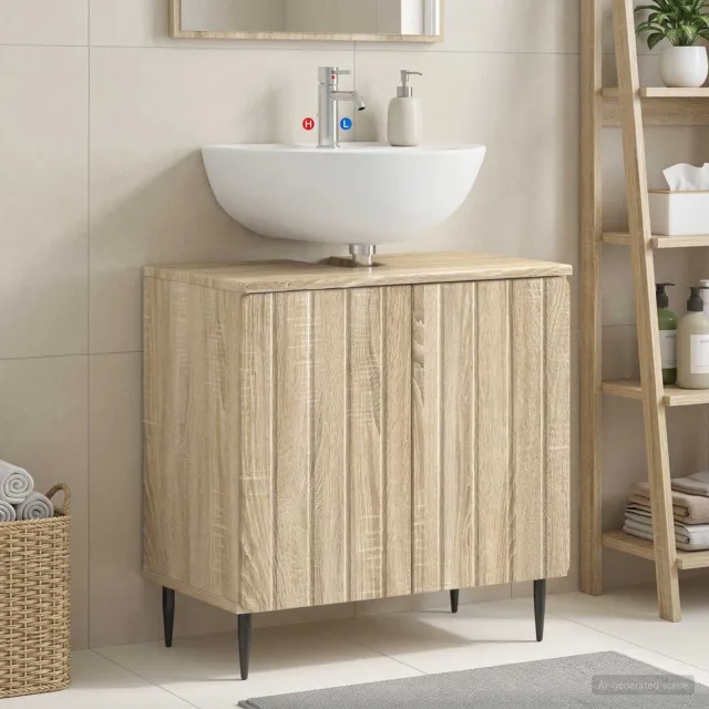 vidaXL Badkamer wastafelkast ZWOLLE Sonoma Eiken 59,5 x 31,5 x 59 cm, foto 2