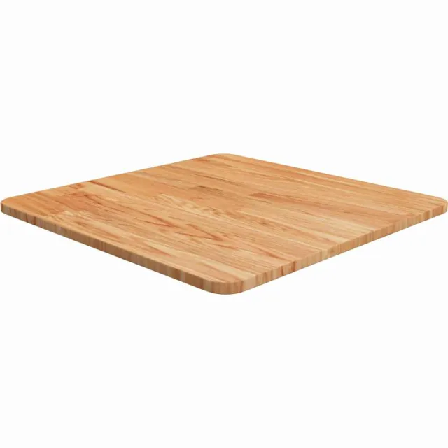 vidaXL Tafelblad vierkant 50x50x1,5cm massief eiken lichtbruin