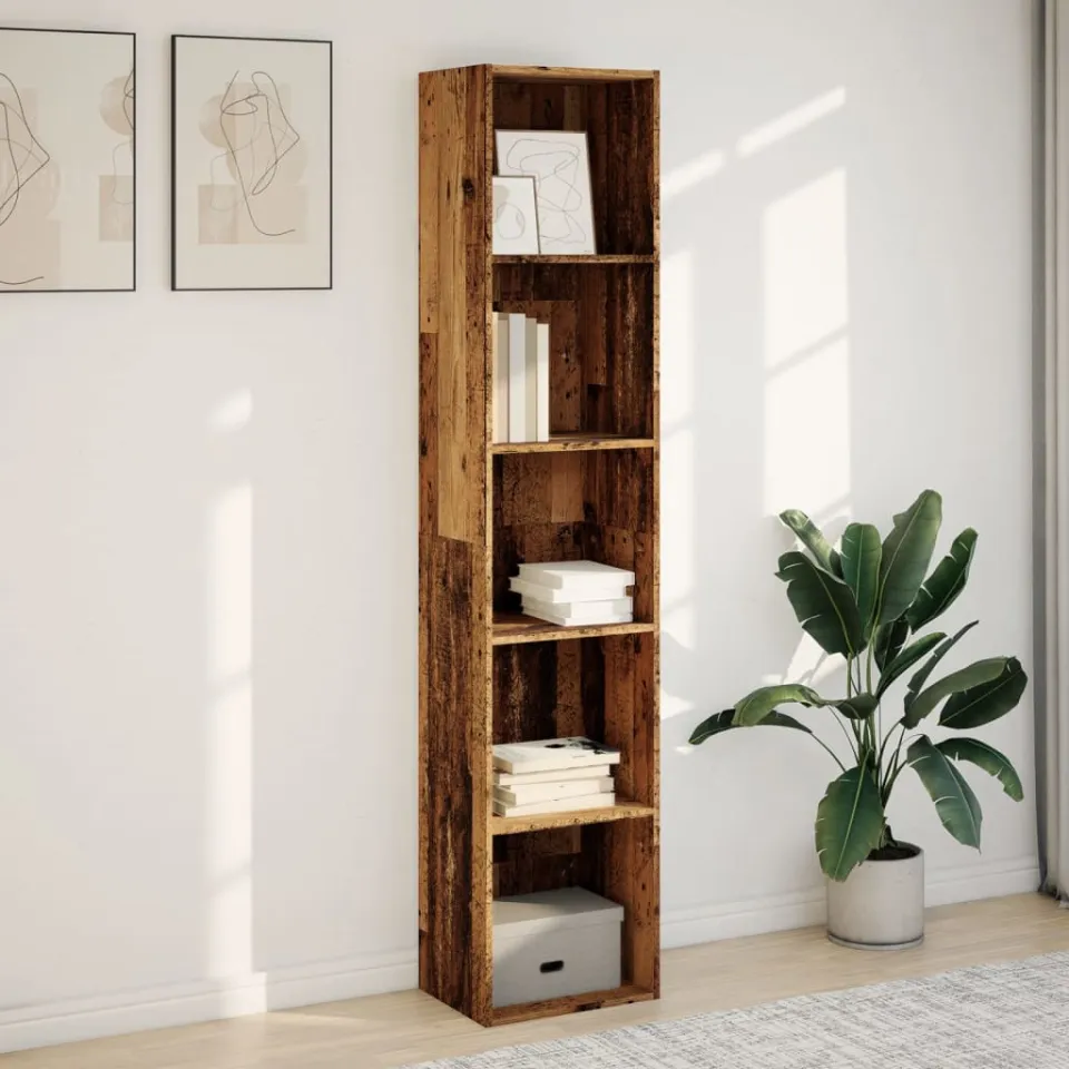 vidaXL Boekenkast 40x30x189 cm bewerkt hout oud houtkleurig bruin, foto 2