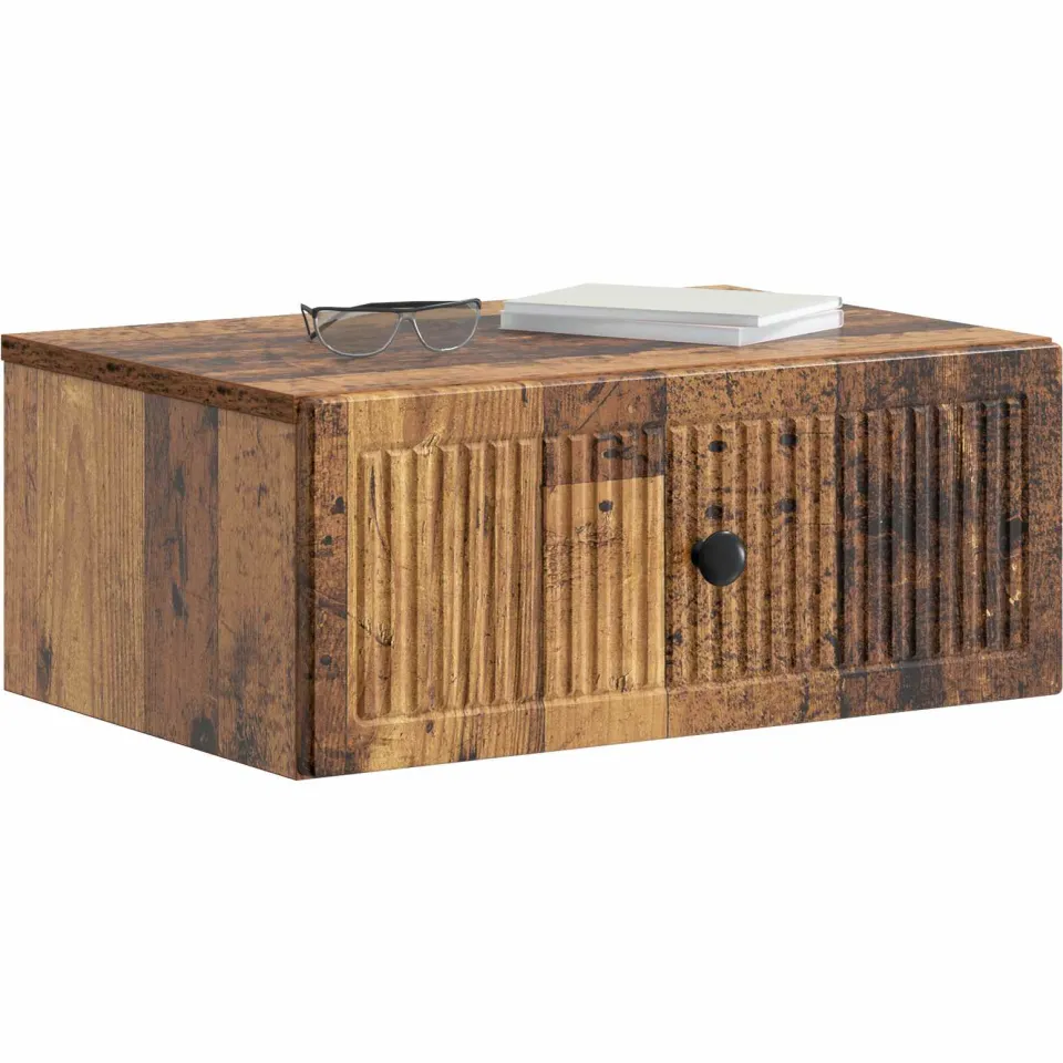 vidaXL Nachtkastje 2 st Oud hout 49 x 34,5 x 20 cm Bewerkt hout Bruin
