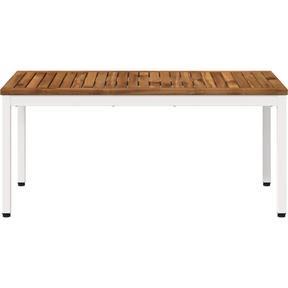 vidaXL Salontafel NAARDEN Natuurlijk en Wit 49 x 100,5 x 45 cm Bruin