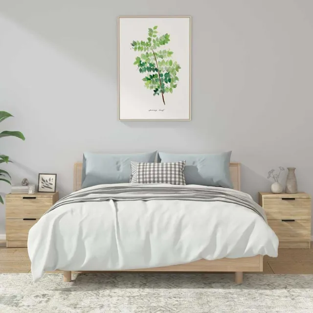 vidaXL Nachtkastjes 2 st bewerkt hout sonoma eikenkleurig, foto 2