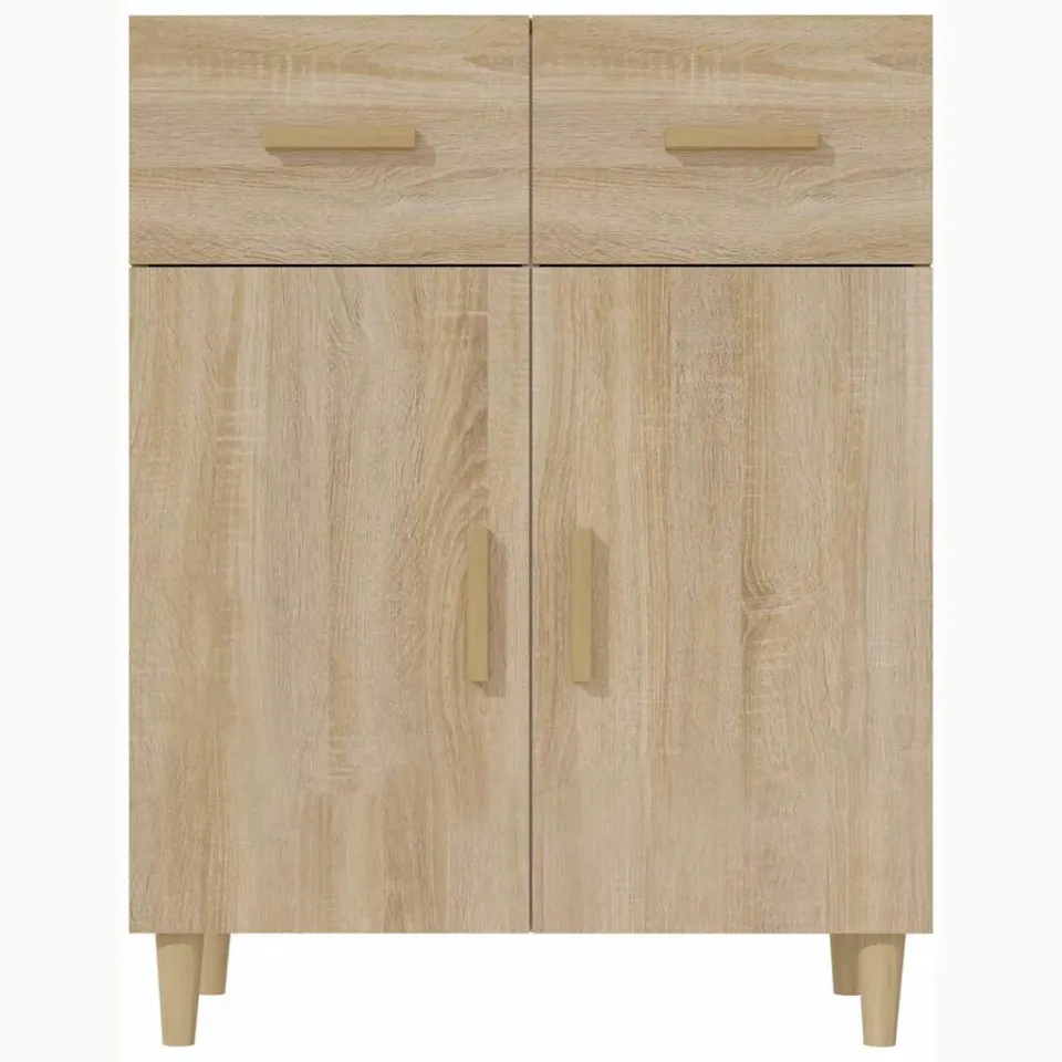 vidaXL Dressoir 69,5x34x89 cm bewerkt hout sonoma eikenkleurig, foto 4