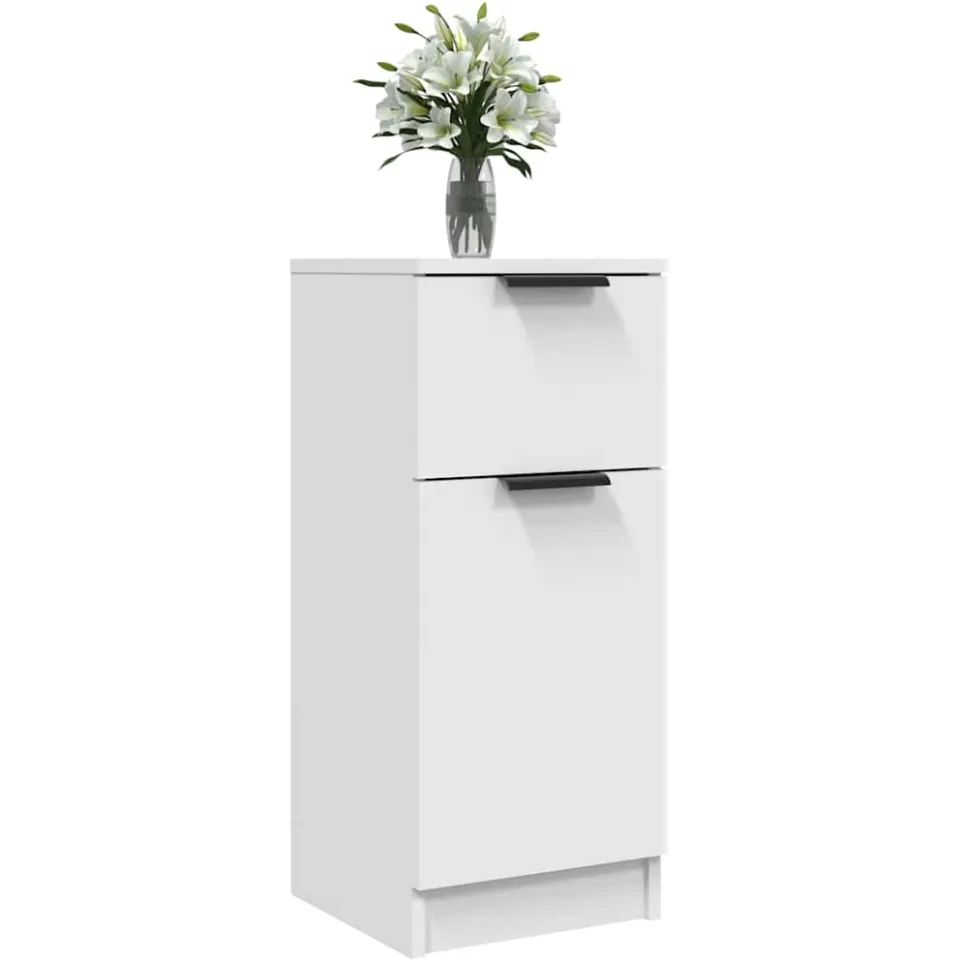 vidaXL Dressoir 30x30x70 cm bewerkt hout wit