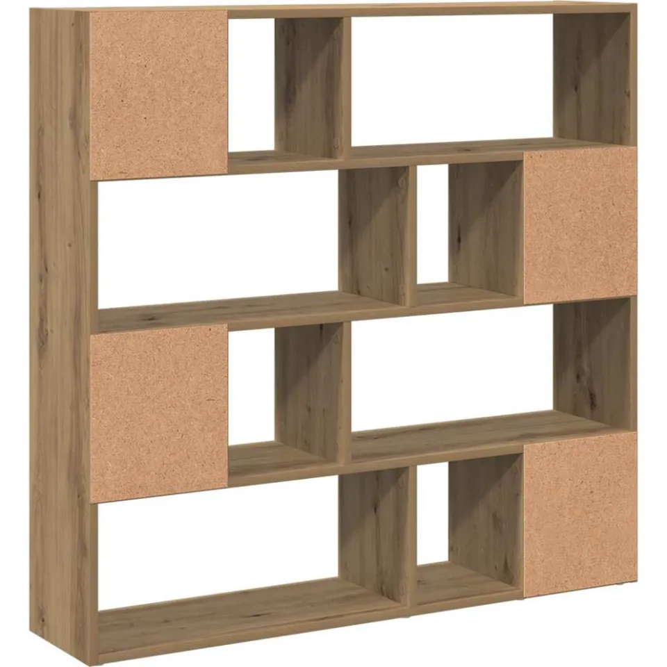 vidaXL Boekenkast/kamerscherm 105x24x102 cm artisanaal eikenkleur, foto 4