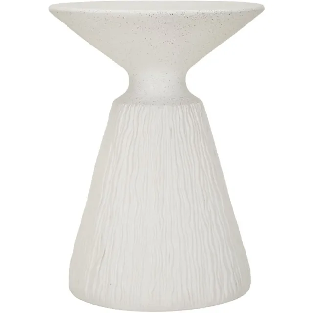 Mauro Ferretti Bijzettafel Cone End Table Ø 40×53 cm Crème