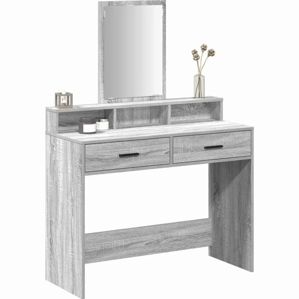 vidaXL Plafondtafel Grijs Sonoma 100 x 41 x 140 cm Bewerkt hout