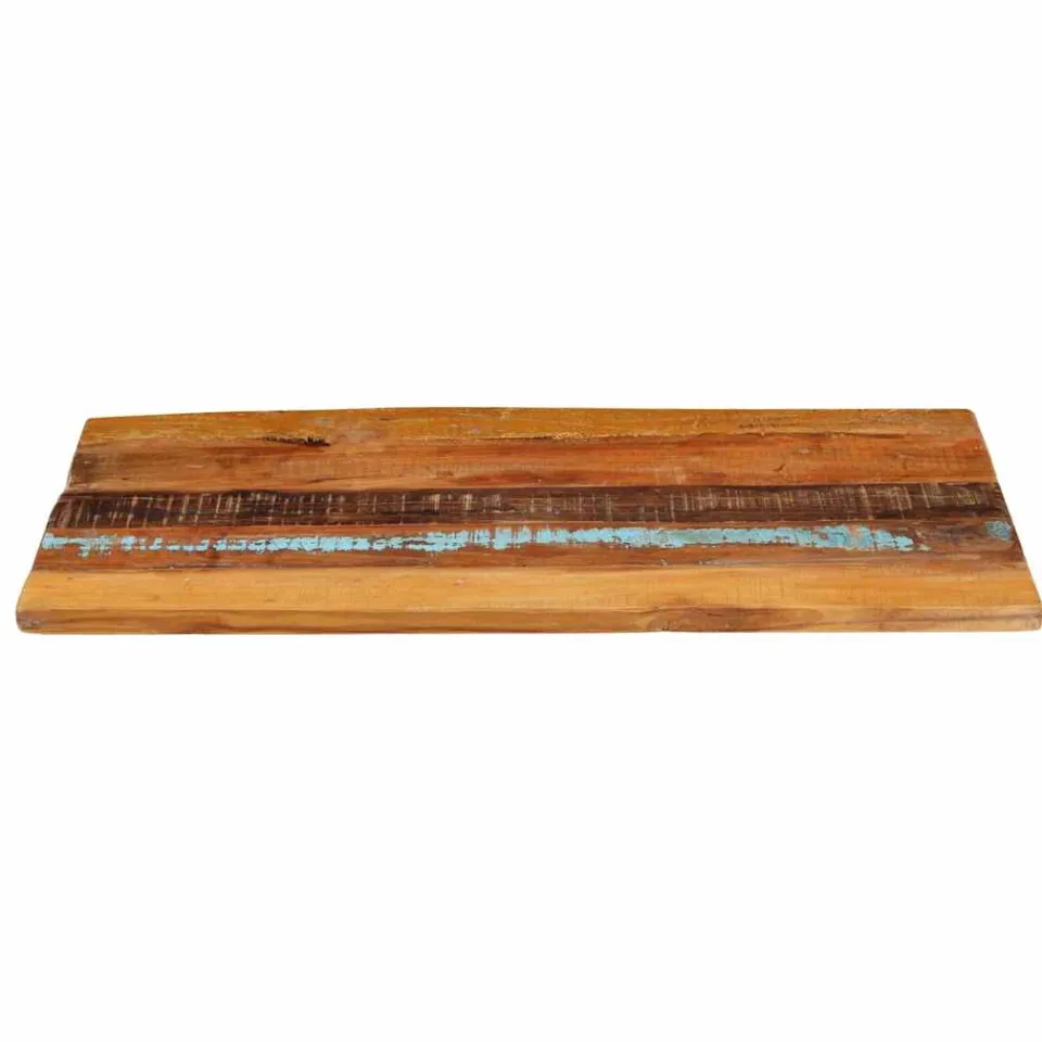 vidaXL Tafelblad rechthoekig 25-27 mm 60x100cm massief gerecycled hout Meerkleurig