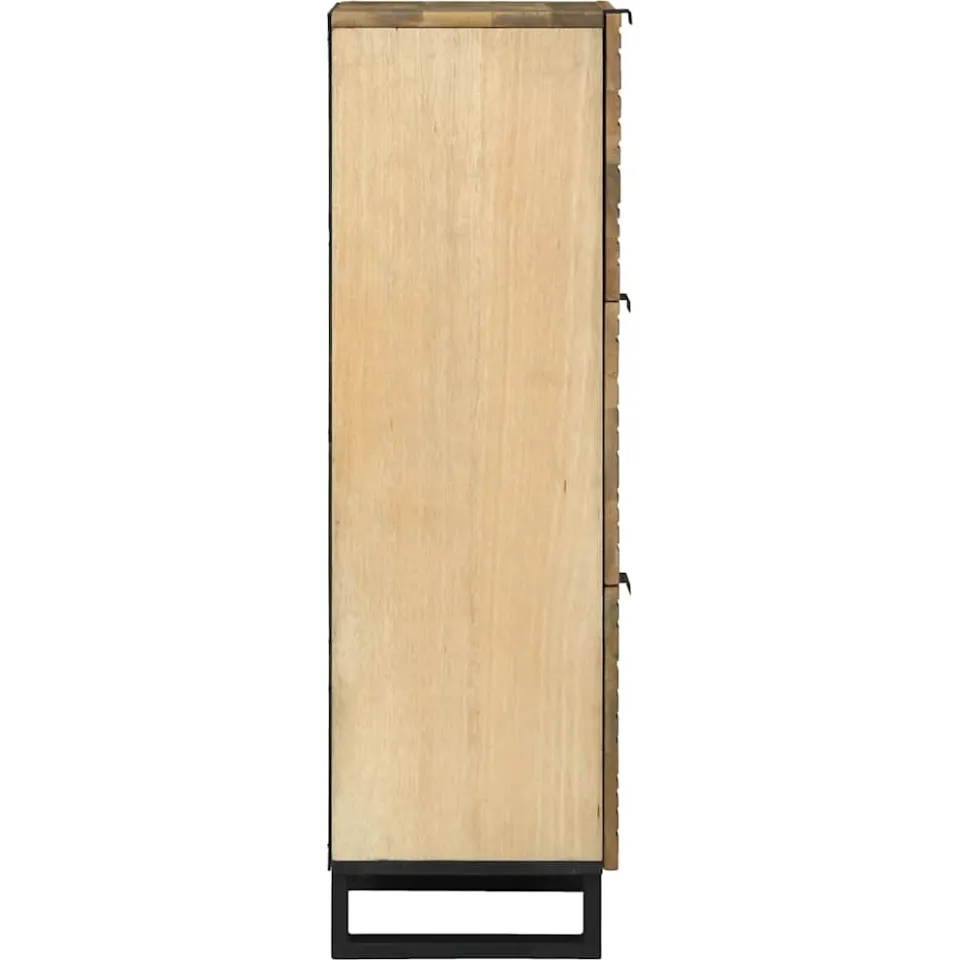 vidaXL Highboard Bruin 40 x 33 x 110 cm massief mangohout, foto 4