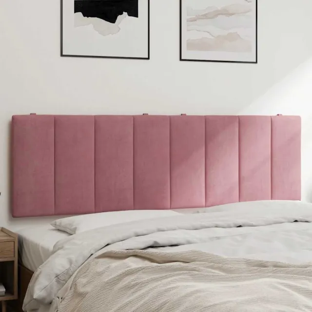 vidaXL Hoofdbordkussen "Hanko" 160 cm fluweel roze