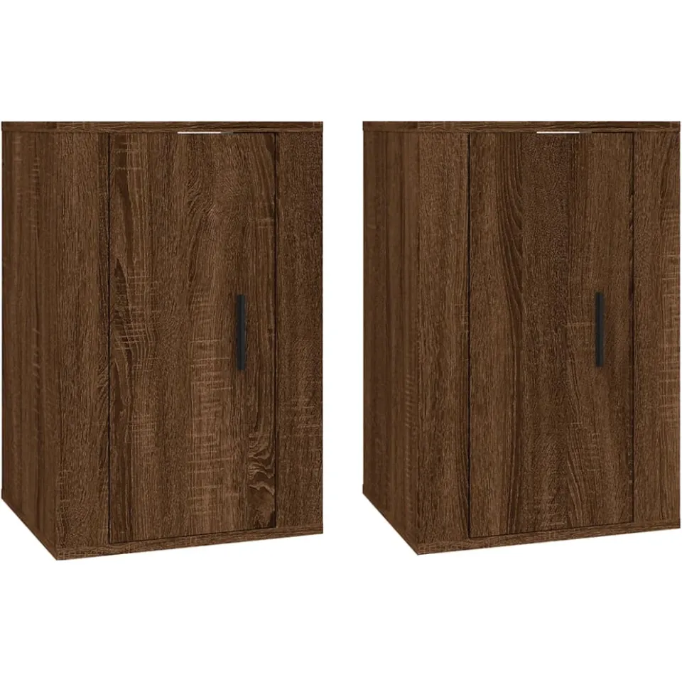 vidaXL Tv-wandmeubels 2 st 40x34,5x60 cm bruin eikenkleur, foto 3