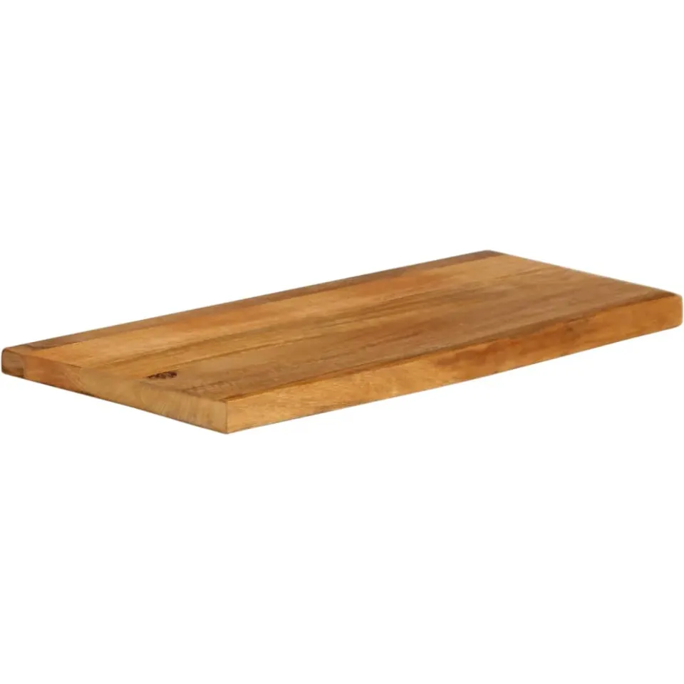 vidaXL Tafelblad met natuurlijke rand 90x30x2,5 cm massief mangohout bruin, foto 2