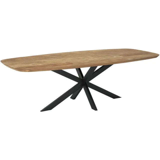 DTP Home Dining table Evo Danish oval 260,76x260x110 cm, recycled teakwood Naturel