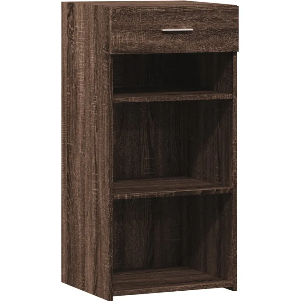 vidaXL Dressoir 45x42,5x93 cm bewerkt hout bruin eikenkleur, foto 3