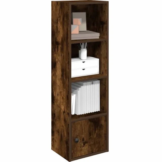 vidaXL Boekenkast 31x24x102 cm bewerkt hout gerookt eikenkleurig Bruin