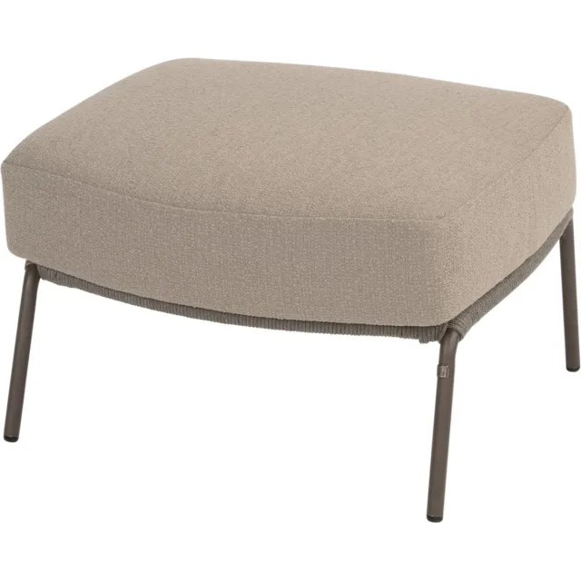 4 Seasons Outdoor 4 Seasons Capalbio voetenbank - bruin Bruin / Terre, Taupe