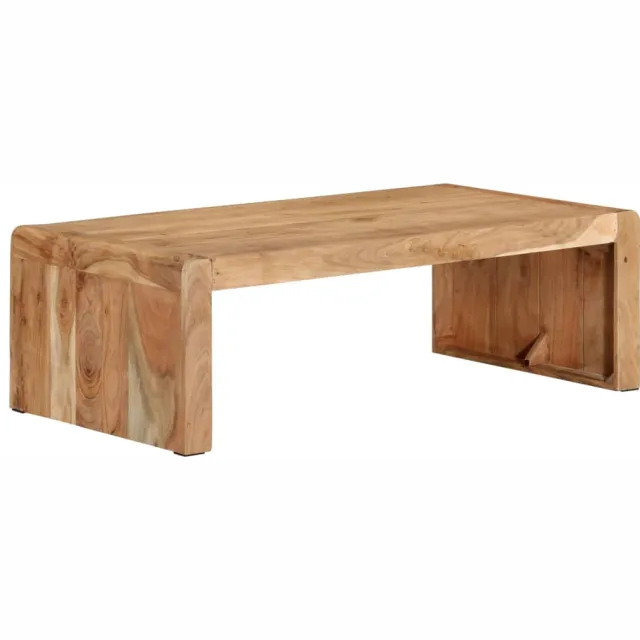 vidaXL Salontafel 110x55x35 cm massief acaciahout bruin, foto 2