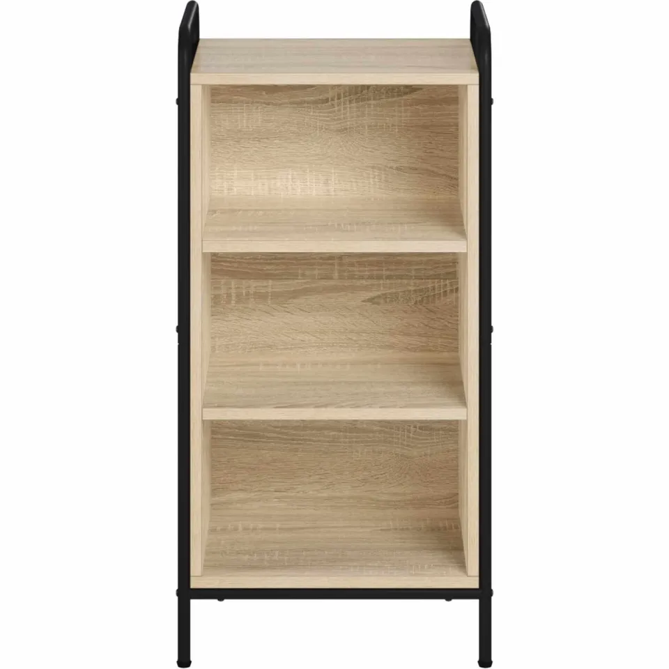 vidaXL Dressoir Sonoma Eiken 97 x 33 x 81 cm Bewerkt hout Bruin