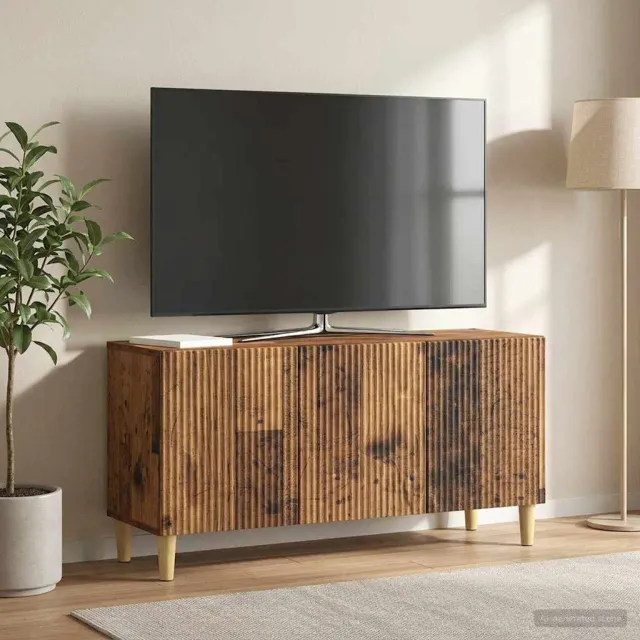 vidaXL TV-kast 99 x 34,5 x 50 cm Oud hout Bewerkt hout bruin, foto 2