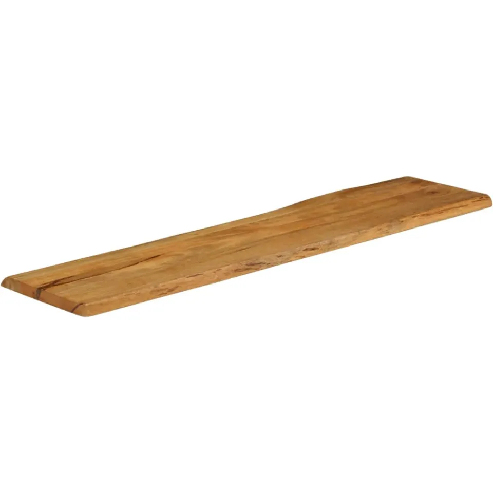 vidaXL Tafelblad met natuurlijke rand 180x40x3,8 cm massief mangohout bruin, foto 2