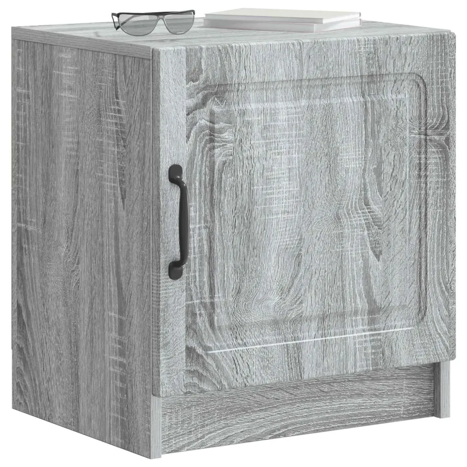 vidaXL Nachtkastje Grijs sonoma 43 x 34,5 x 47 cm Bewerkt hout